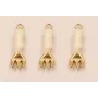 Colgante Tenedor esmalte Beige S. Steel 20*6mm / Cuentas Metálicas de Acero Inoxidable