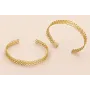 Pulsera  labrada maleable latón 145mm / Cuentas Metálicas de Latón / Zamak