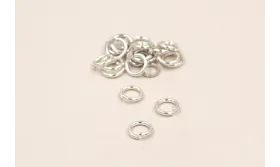 ANILLA RED. 9*1,5 PLATA SUPER GRANDE / Arandelas de Latón / Zamak