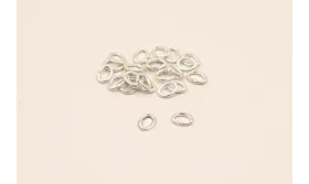 ARANDELA PEQ OVAL Plata Mate 40*28*07 / Arandelas de Latón / Zamak