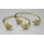Anillo Cono microbrillos ORO / Bases de Anillos de Latón / Zamak