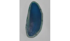 Chapa Aghata mate 7,5-9 * 4-5cms Azul / Semipreciosas de 