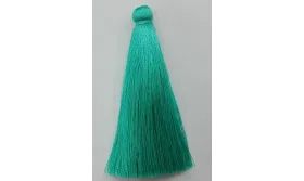Pompon de 80mm Turquesa /Cuentas de  Tela 