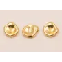 Disco aplastado de 10mm diámetro Baño Oro 3M 18K / Cuentas Metálicas de Baño Oro 3 Micras 18K