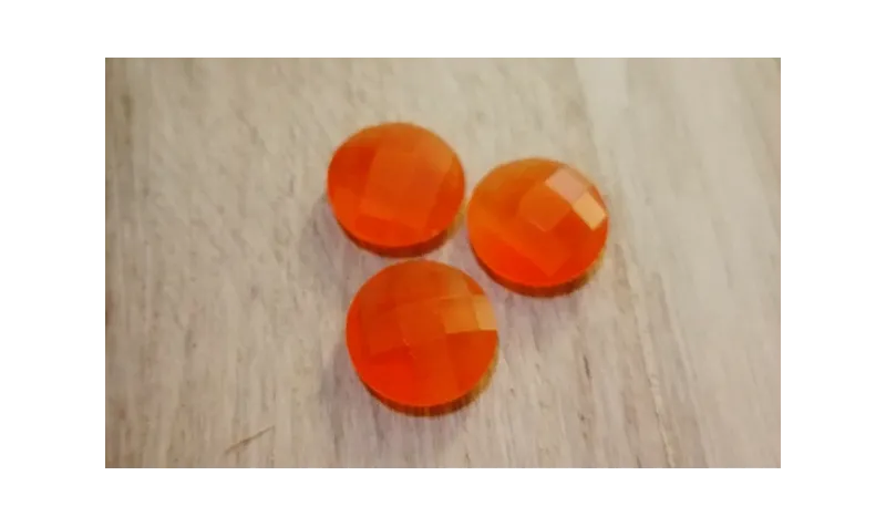 Disco Cristal facetado 11mm Naranja Camel Opal /Cuentas de  Cristal 