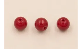 Bola Cristal 10mm Rojo Sangre /Cuentas de  Cristal 