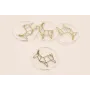Disco Metacrilato de 30mm con lamina Alce /Cuentas de  Plástico / Resina 