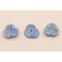 Flor Resina Coral 12mm Diametro Azul /Cuentas de  Plástico / Resina 