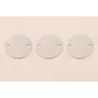 Chapita PLATA LEY 15mm doble agujero / Cuentas Metálicas de Plata 925