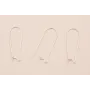 Gancho Pendiente Gota Plata 925 de 33*11mm / Base Pendientes 