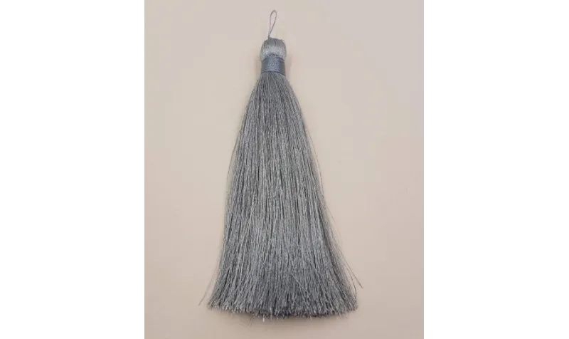 Pompon 120mm Gris /Cuentas de  Tela 