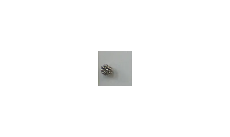 entrepieza pequeña labrada 6*6mm / Cuentas Metálicas de Latón / Zamak