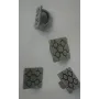 Baldosa Bilbao Plata Vieja18*18mm para Regaliz / Cuentas Metálicas de Latón / Zamak