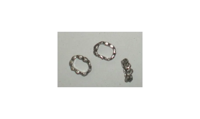 Pieza florecillas para cuero Regaliz- / Cuentas Metálicas de Latón / Zamak