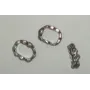 Pieza florecillas para cuero Regaliz- / Cuentas Metálicas de Latón / Zamak