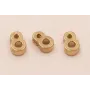 Pieza Número 8 7*6*2 Oro / Cuentas Metálicas de Latón / Zamak