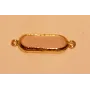 Cristal 16*5mm doble Aro Rosa Opal / Cuentas Metálicas de Latón / Zamak
