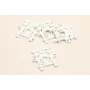 Colgante Barandilla Donosti BLANCA 20*15 / Cuentas Metálicas de Latón / Zamak