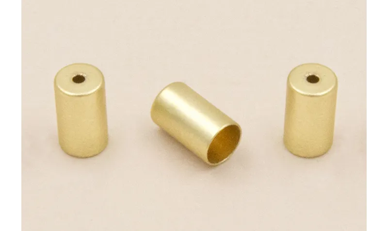 Terminal ORO de 3mm interior Dorado Mate / Cuentas Metálicas de Latón / Zamak