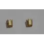 Colgante Corona 7*7mm Oro Mate / Cuentas Metálicas de Latón / Zamak