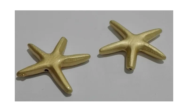 Pieza Estella de Mar 21mm diametro / Cuentas Metálicas de Latón / Zamak