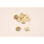 Cuenta Concha colgante 10*10mm oro mate / Cuentas Metálicas de Latón / Zamak