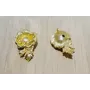 Pieza Flor 21*12mm Oro Mate / Cuentas Metálicas de Latón / Zamak