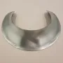 Collar redondo Plata vieja 57mm anc / Bases de Collares de Latón / Zamak