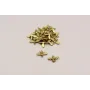 Cogante Abeja 14*10mm Oro Mate / Cuentas Metálicas de Latón / Zamak