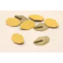 Pieza esmaltada 21*12mm Esmalte color Huevo / Cuentas Metálicas de Latón / Zamak