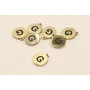 Chapa acero Inoxidable 10mm letra G / Cuentas Metálicas de Acero Inoxidable