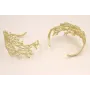 Brazalete de Coral 30mm Dorado Mate / Bases de Pulseras de Latón / Zamak