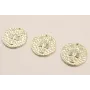 Medalla 16mm latón Dorado Horóscopo ESCORPIO / Cuentas Metálicas de Latón / Zamak