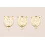 Cuenta Chapita Virgen 15*10mm Oro / Cuentas Metálicas de Latón / Zamak