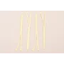 Colgante 2 pendulos 73*15mm Dorado Mate / Cuentas Metálicas de Latón / Zamak