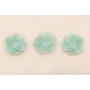 Flor 35mm 6 pétalos moldeables Turquesa / Cuentas Metálicas de Latón / Zamak