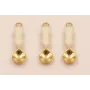 Colgante Cuchara esmalte Beige S. Steel 20*6mm / Cuentas Metálicas de Acero Inoxidable