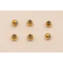 Bola Stainless Steel 2*1mm interior Oro / Cuentas Metálicas de Acero Inoxidable