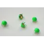 Tachuela cónica 6,5mm Verde fluor / Cuentas Metálicas de Latón / Zamak