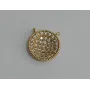 Disco microbrillos 10mm diametro cristal / Cuentas Metálicas de Latón / Zamak