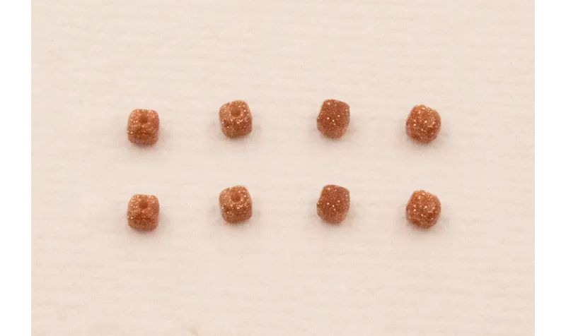 Cubo Facetado de 2,5mm Cuarzo Marrón efecto brillo / Semipreciosas de 