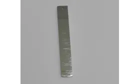 Pieza Rectángulo acero Inoxidable 40*6mm Plata / Cuentas Metálicas de Acero Inoxidable