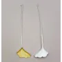 Cala hilo alargado 105*23mm Plata mate + Oro Mate / Cuentas Metálicas de Latón / Zamak