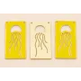 Rectangulo Calado Medusa 30*15mm Amarillo / Cuentas Metálicas de Latón / Zamak