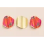 Disco ondulado de 40mm Oro Mate Pimientos / Cuentas Metálicas de Latón / Zamak