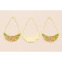 Colgante lágrima 58*37 O.Mate Hojas y Flores / Cuentas Metálicas de Latón / Zamak