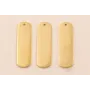 Colgante Chapa Acero Inox 316L 22*7mm Oro / Cuentas Metálicas de Acero Inoxidable