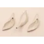 Cala 45*16mm esmalte Beige / Cuentas Metálicas de Latón / Zamak
