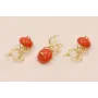 Cuenta Medusa 10*4mm y 20mmD.Mate Naranja / Cuentas Metálicas de Latón / Zamak