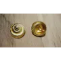 Caracola 20*15mm Oro Mate / Cuentas Metálicas de Latón / Zamak